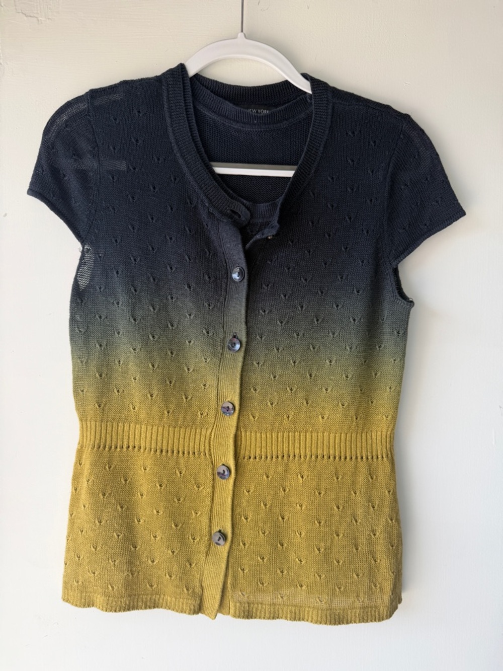 Jones New York Charcoal Knit Crewneck Sweater